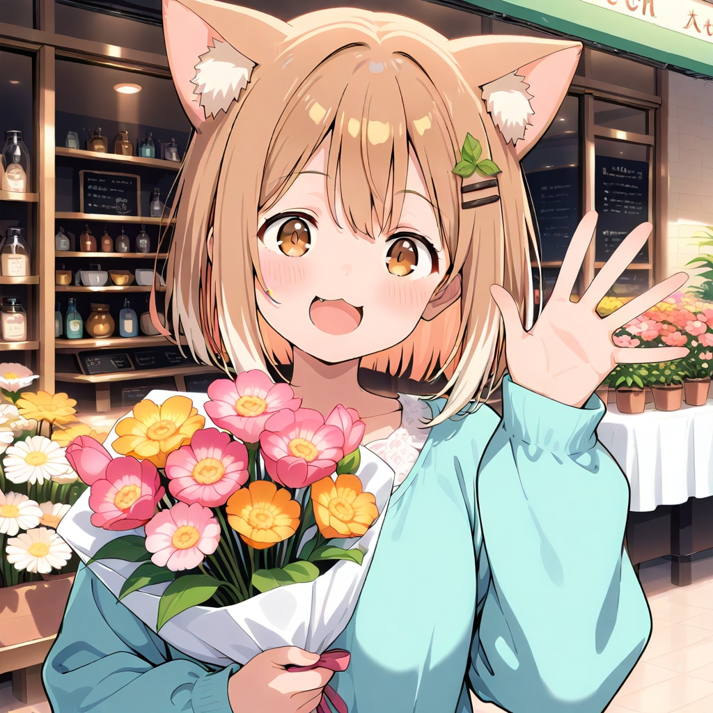 ご注文の花束ですね〜