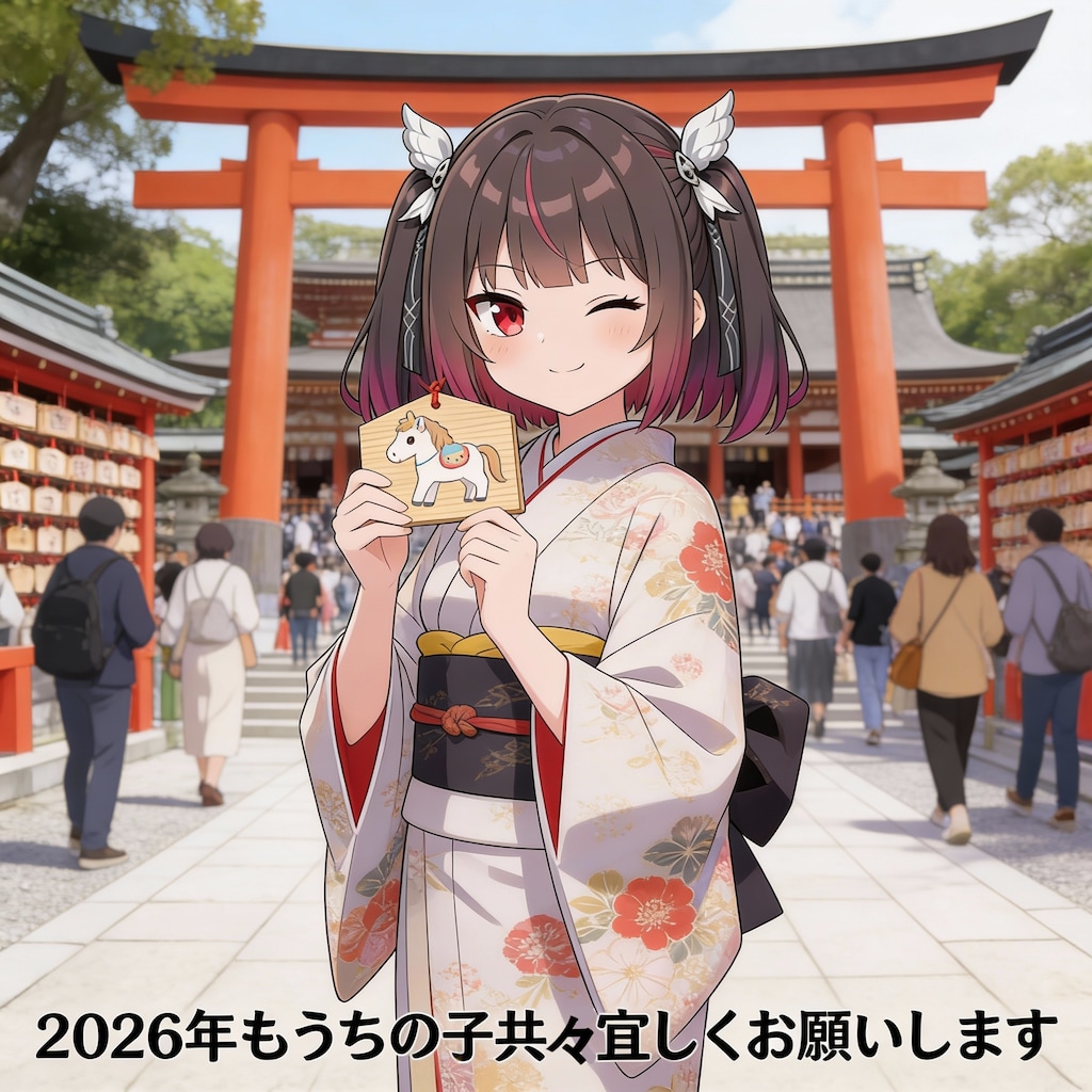 初詣に来たミテルちゃん