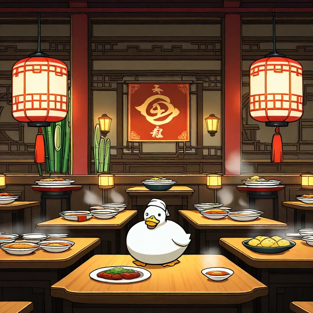これ北京ダックやない。なぜかダッグ一匹しかいない謎の中華料理屋や