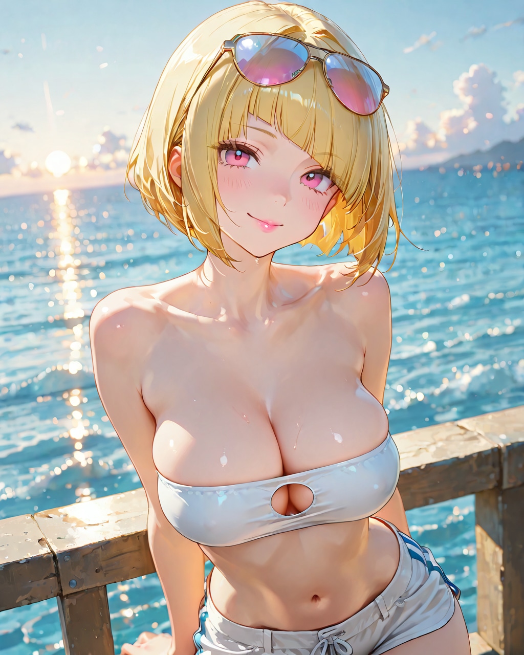 斜めバング