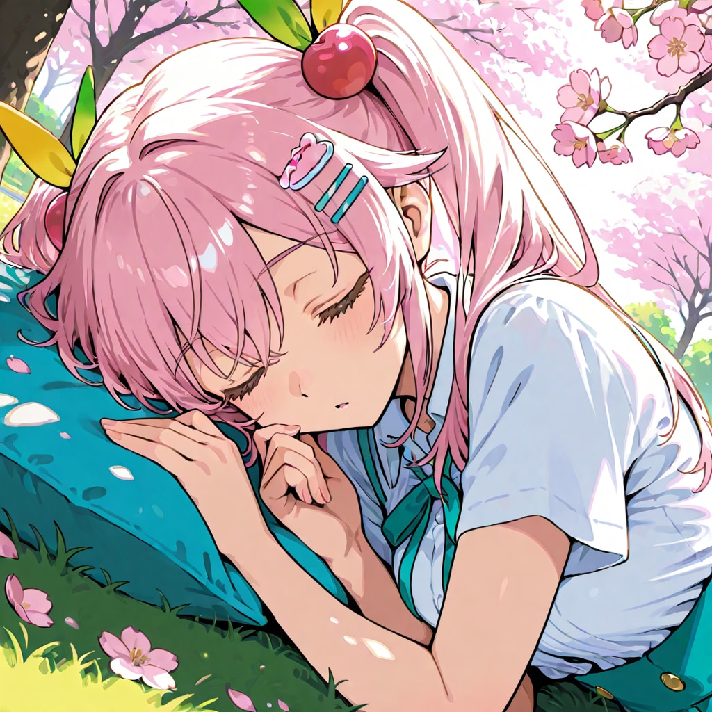 桜の下で | の人気AIイラスト・グラビア