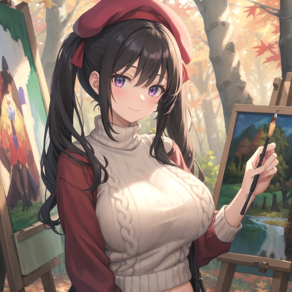 秋色キャンバスの画家・瑛子