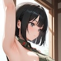 ミリタリーな腋見せ 4枚目