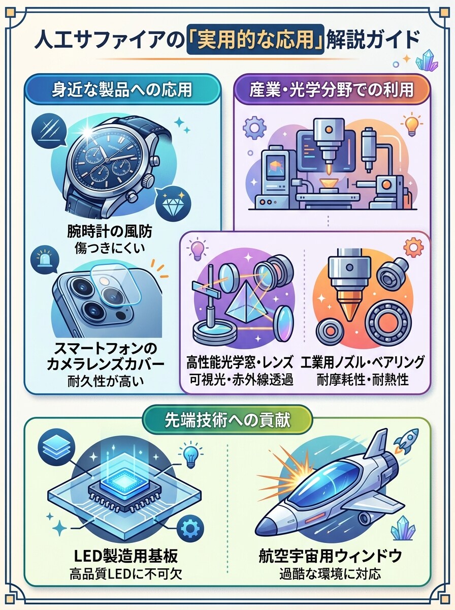 人工サファイアの実用的な応用…？