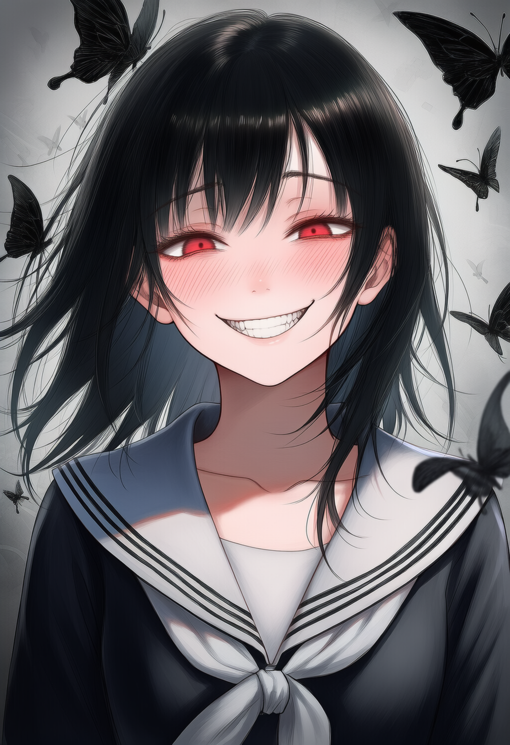 服部先輩　笑顔の18歳