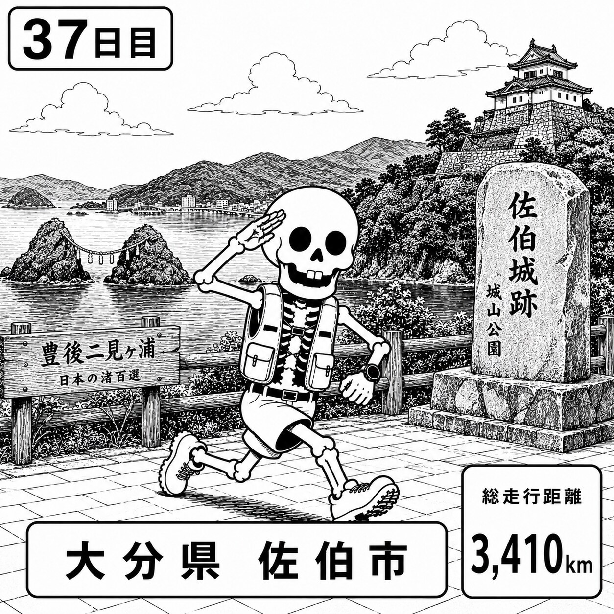 大分県佐伯市に到着 | の人気AIイラスト・グラビア