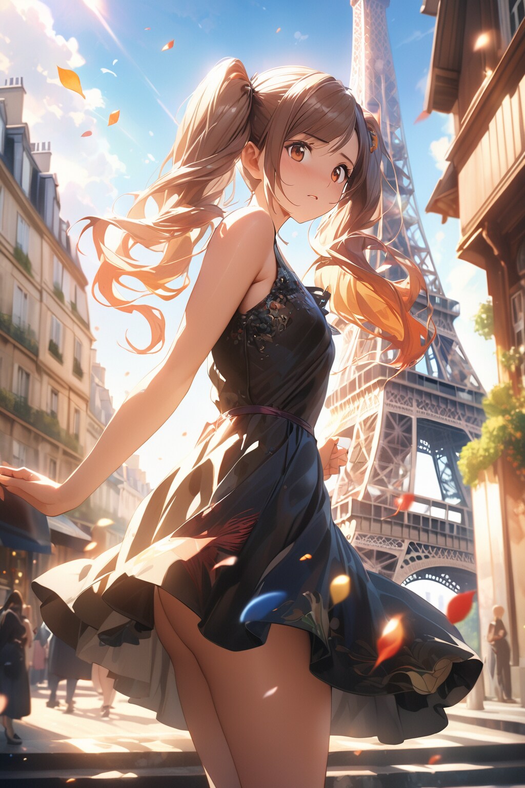 エッフェル塔で愛の告白