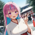 あくしおが巫女服着ていちゃいちゃする 12枚目