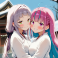 あくしおが巫女服着ていちゃいちゃする 6枚目