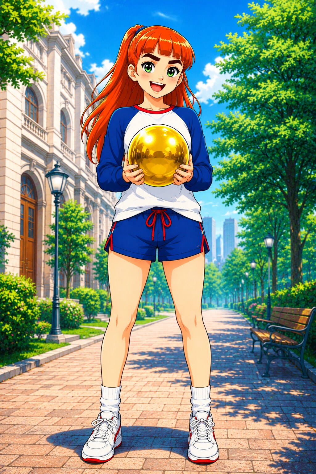日曜日午前黄金色球蒼色服