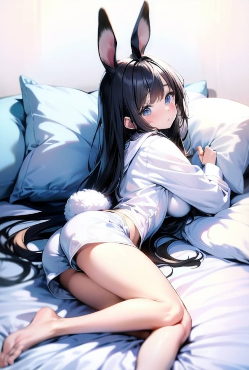 うさぎの寝ぼけ