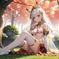 秋めく森のケモ耳お姫様 6枚目