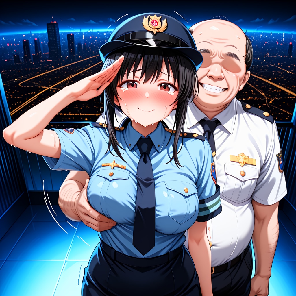 セク〇ラされる婦警さん
