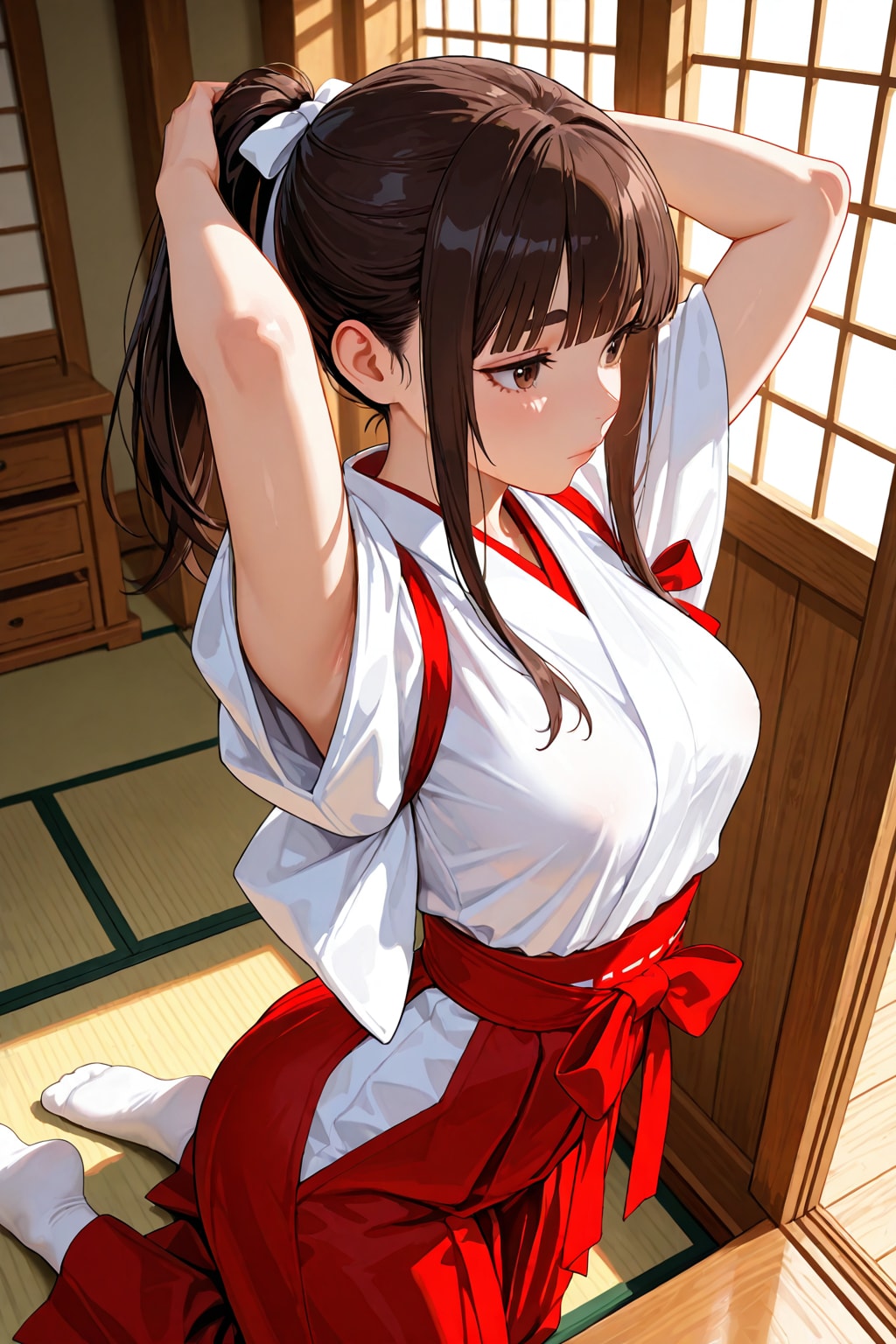 ポニテの巫女さん。（LILY）