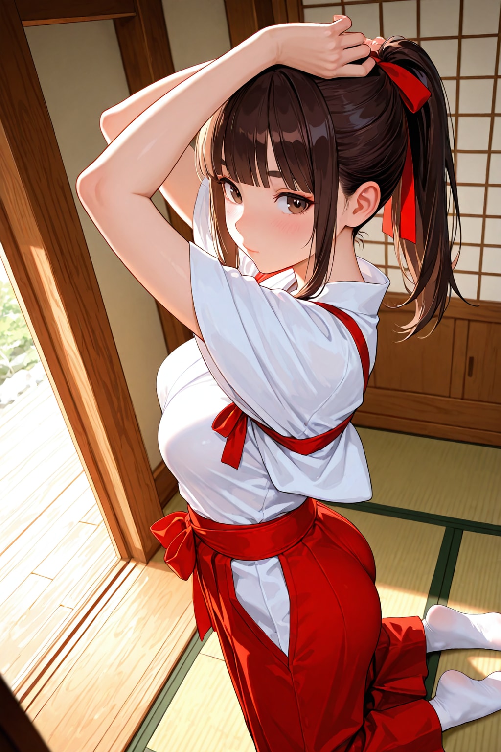 ポニテの巫女さん。（LILY）