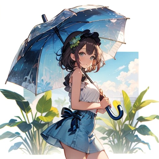 雨の庭の優しいひととき