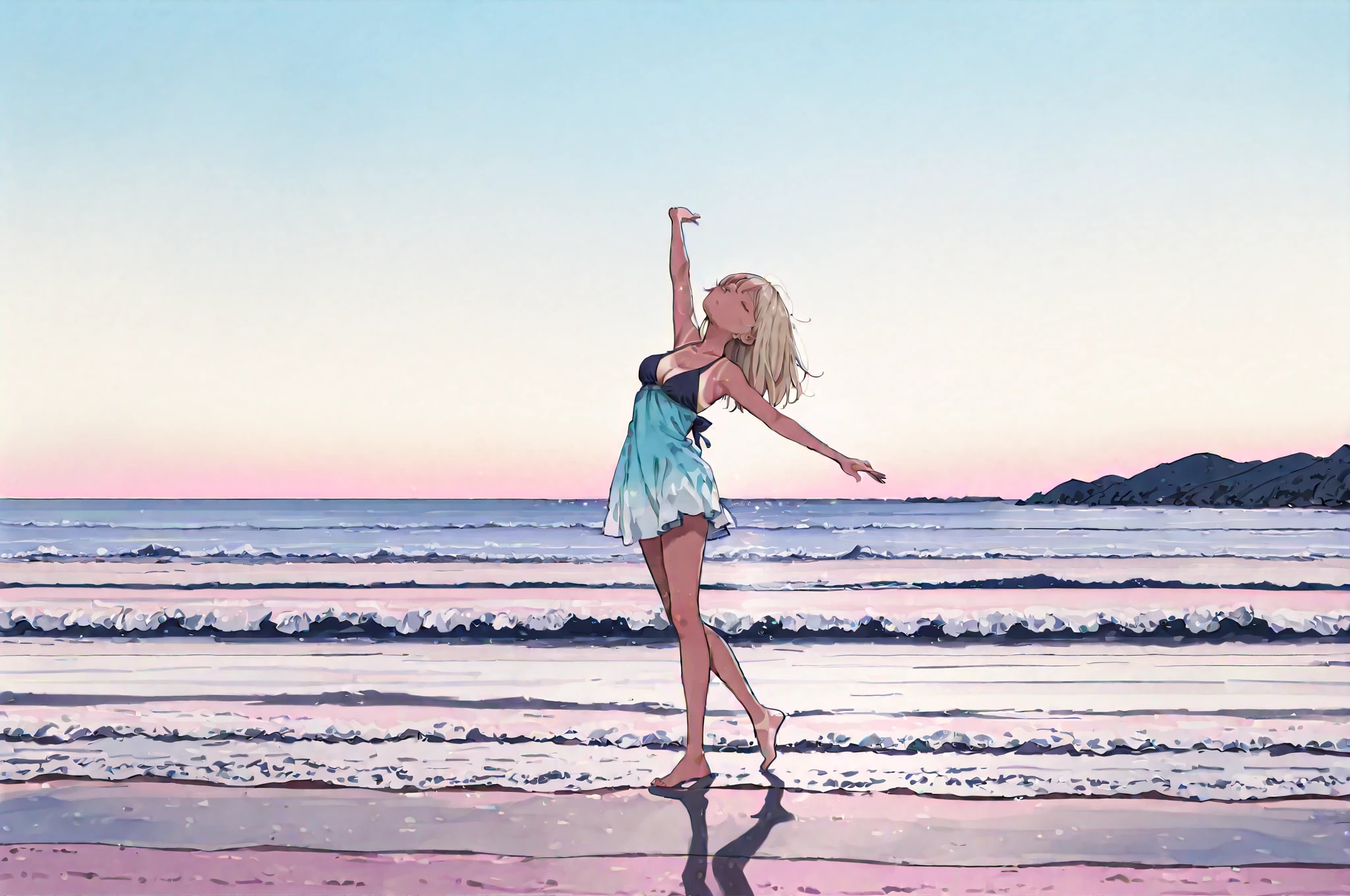 海辺のダンス | の人気AIイラスト・グラビア