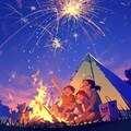 キャンプファイヤーの思い出 2枚目