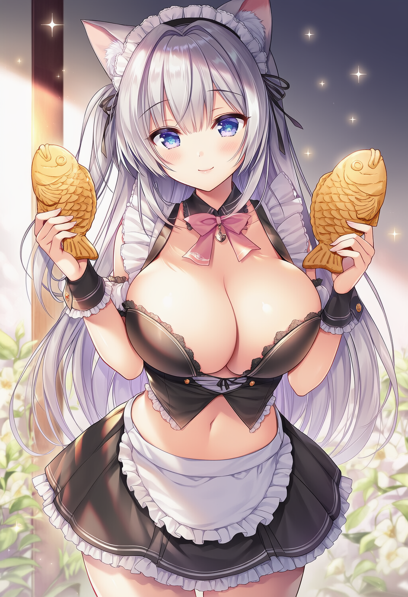 メイドとたい焼き