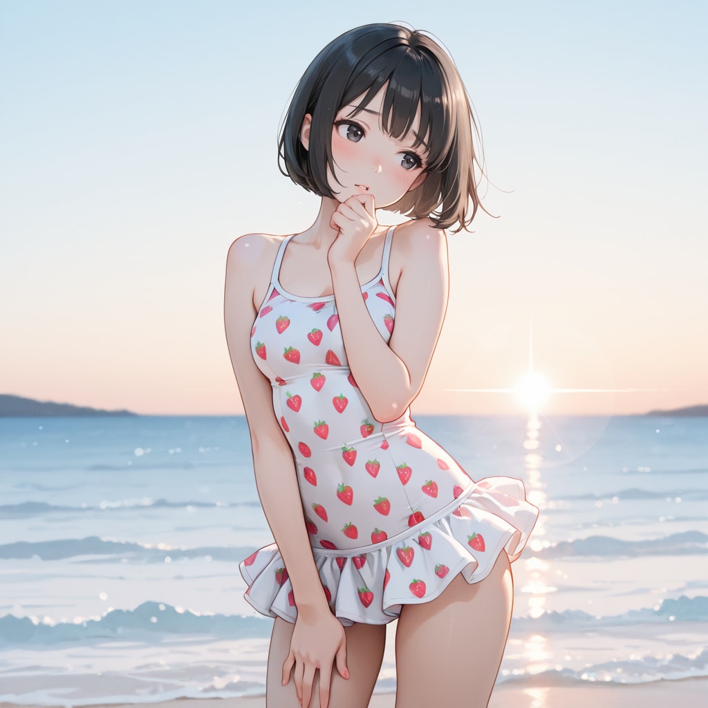 子供っぽい水着