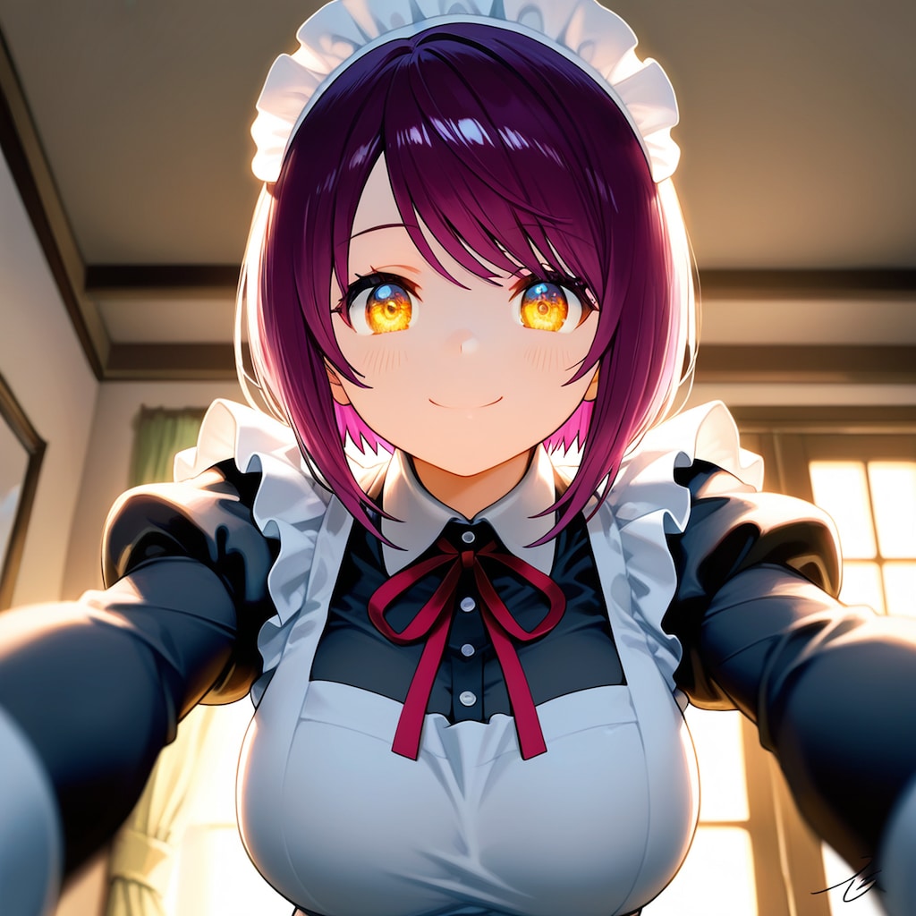 おはようございます（挨拶メイドの芽衣ちゃん）