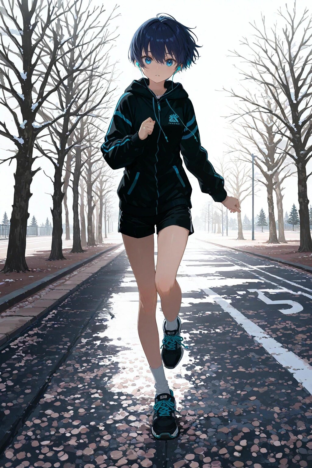 冬のジョギング