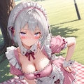 (1280)銀髪ちゃんメイド 2枚目
