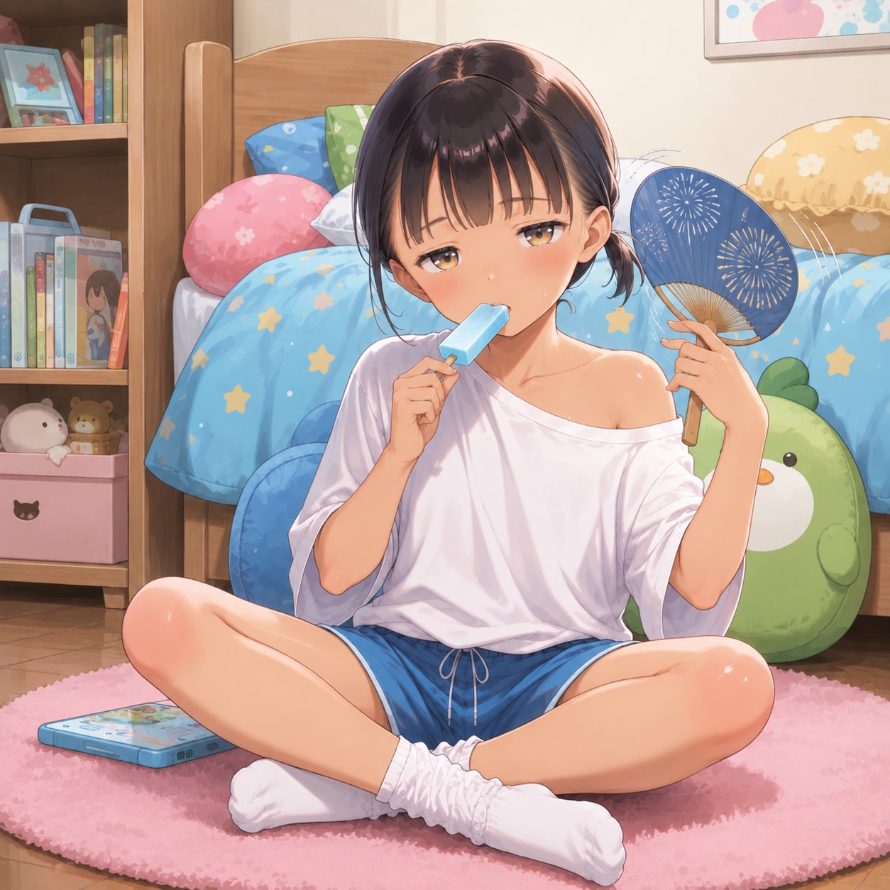 …暑い