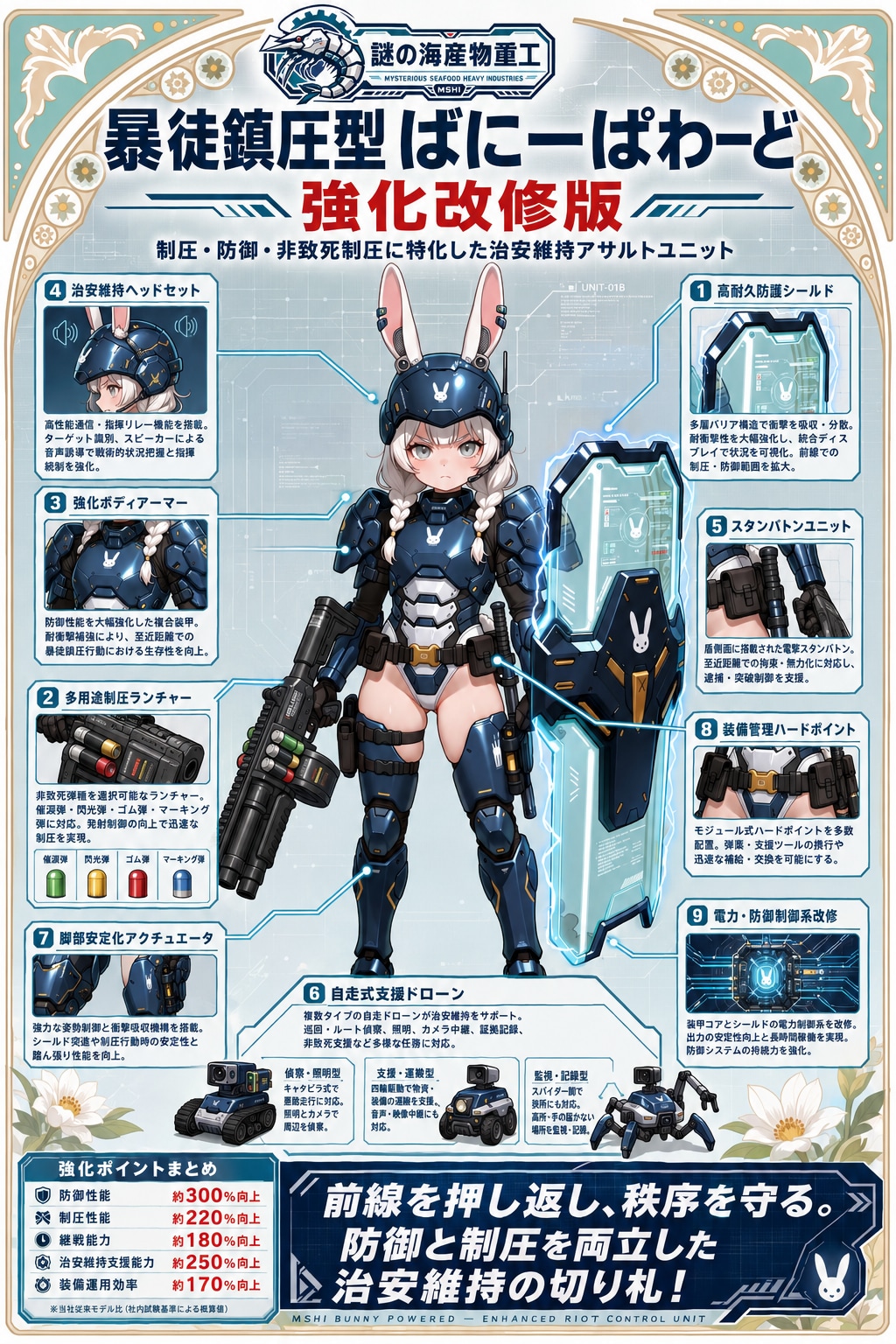 強化改修版・暴徒鎮圧型ばにーぱわーど！