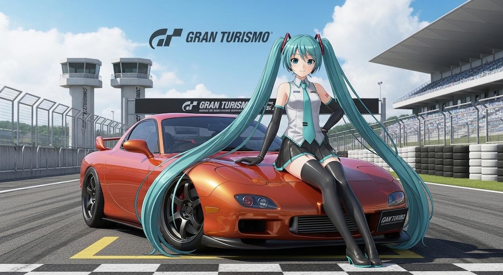 初音ミクとFD3S