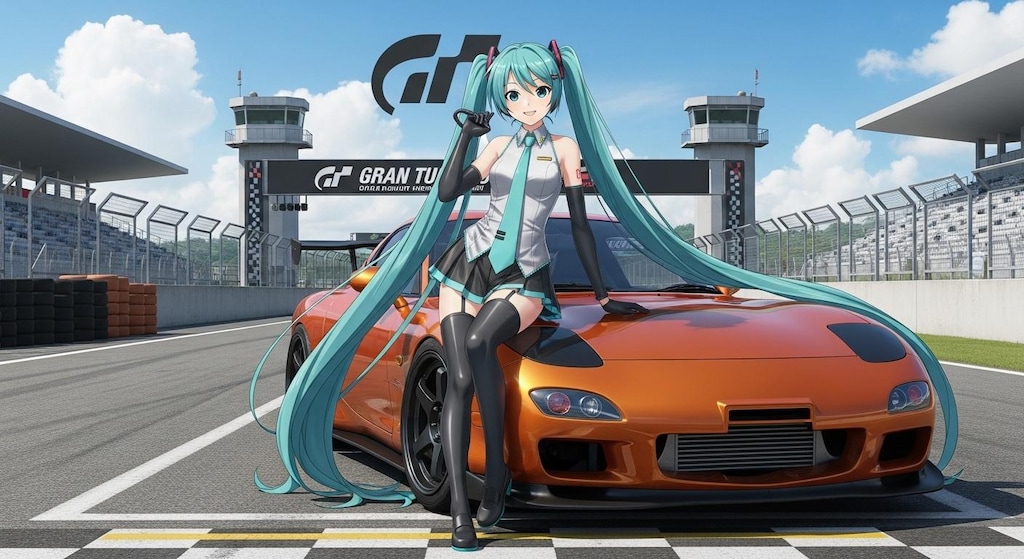 初音ミクとFD3S