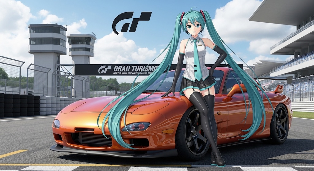初音ミクとFD3S