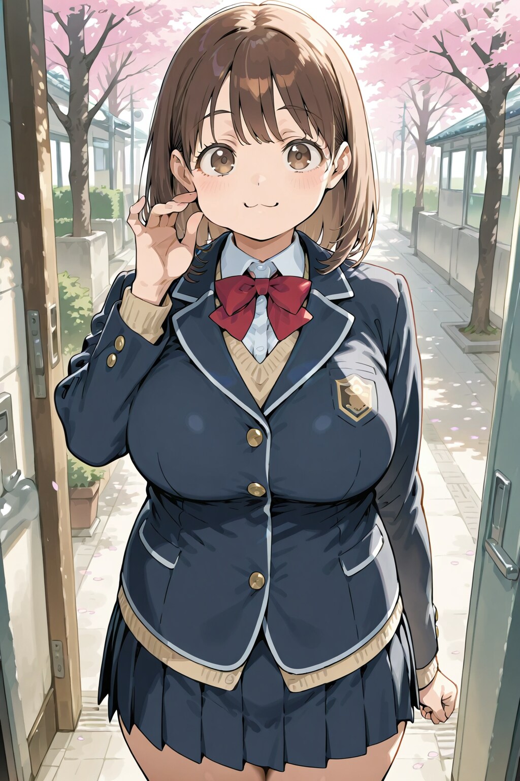 入学式のくまちゃん