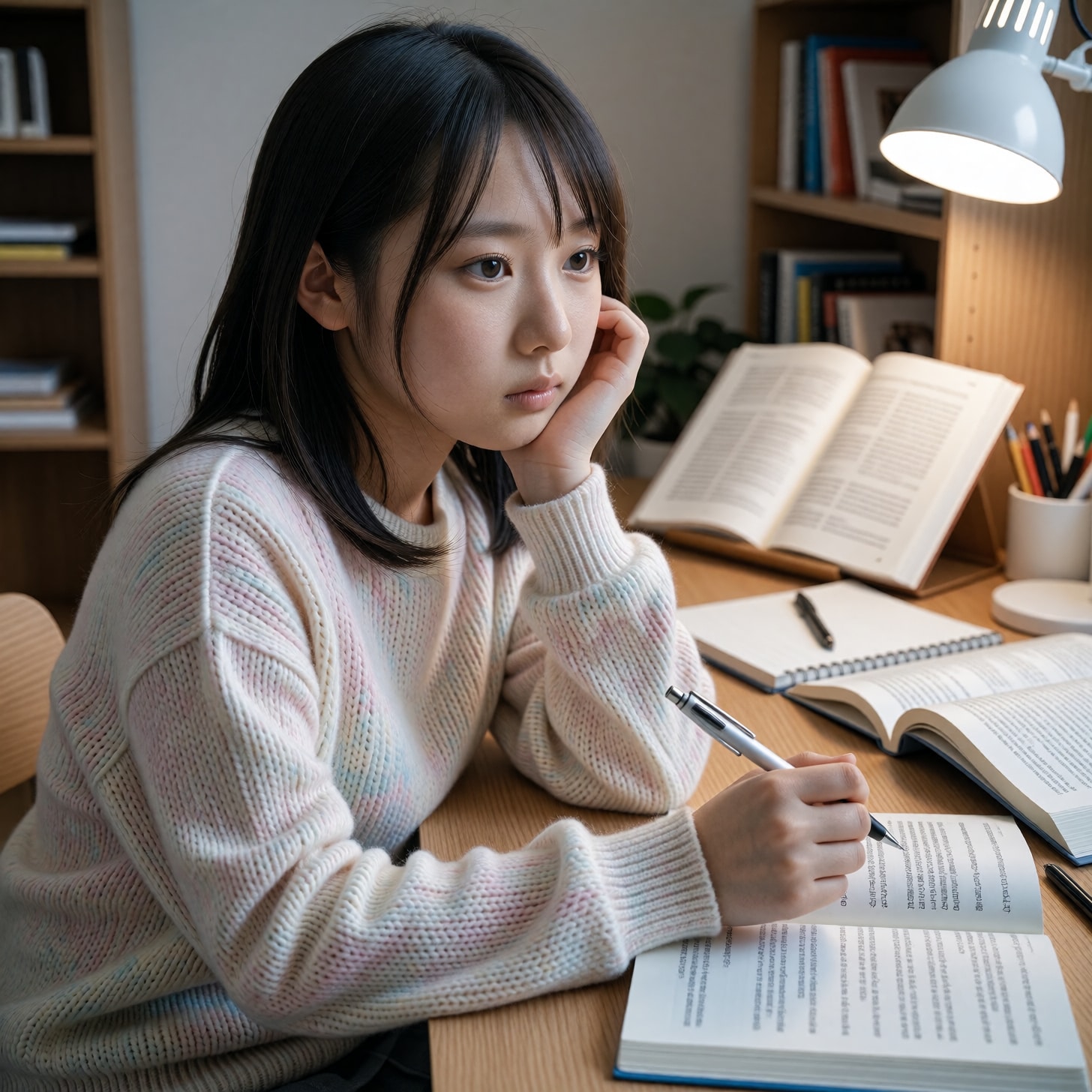 自宅でお勉強‥ちょっと集中切れ気味