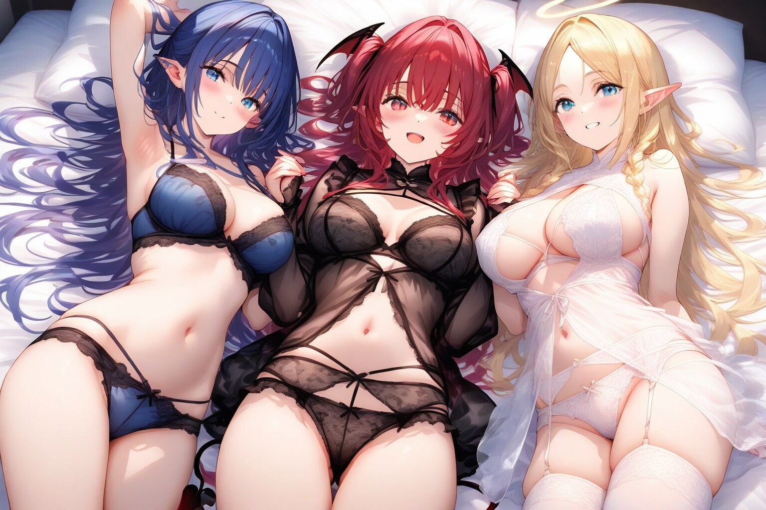 エルフと悪魔と天使