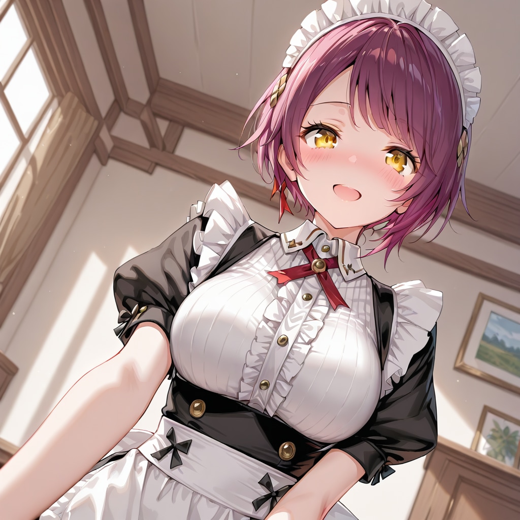 おはようございます！（挨拶メイドの芽衣ちゃん）