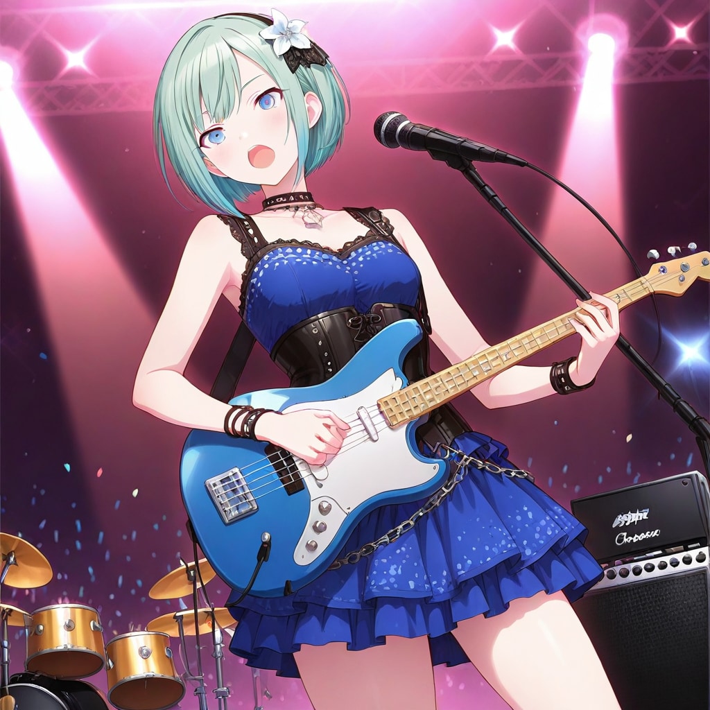 演奏する女の子