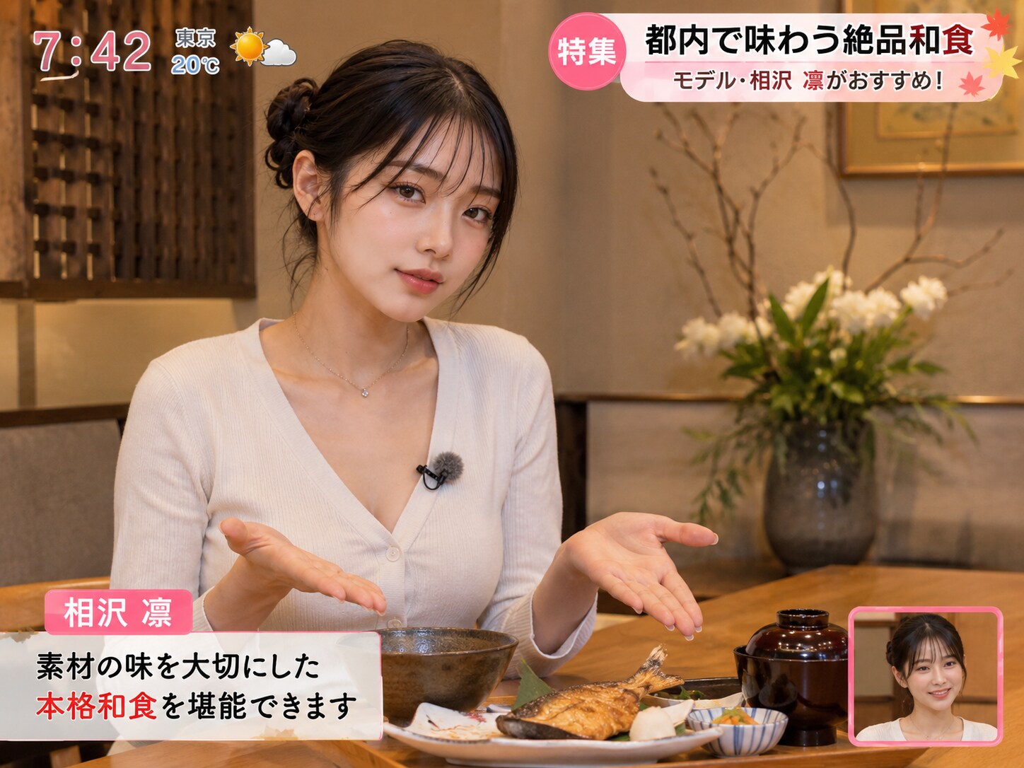 朝は和食を食べましょう