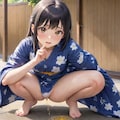 浴衣姿のおしっこ 11枚目