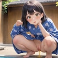 浴衣姿のおしっこ 7枚目