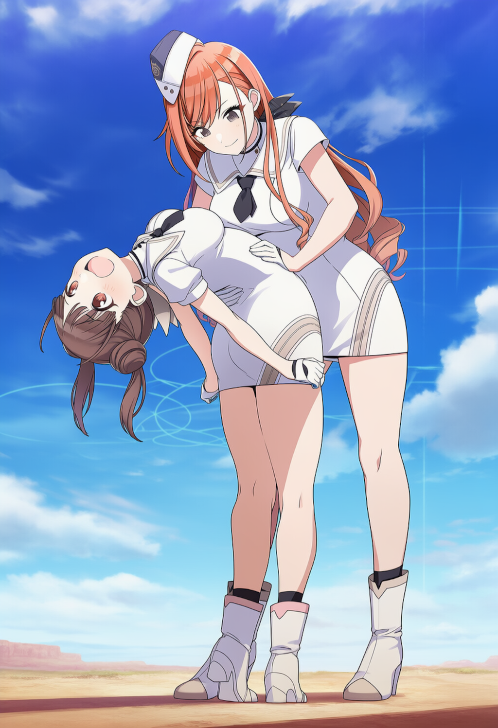 ブルアカオペレーター服　後ろ反り54