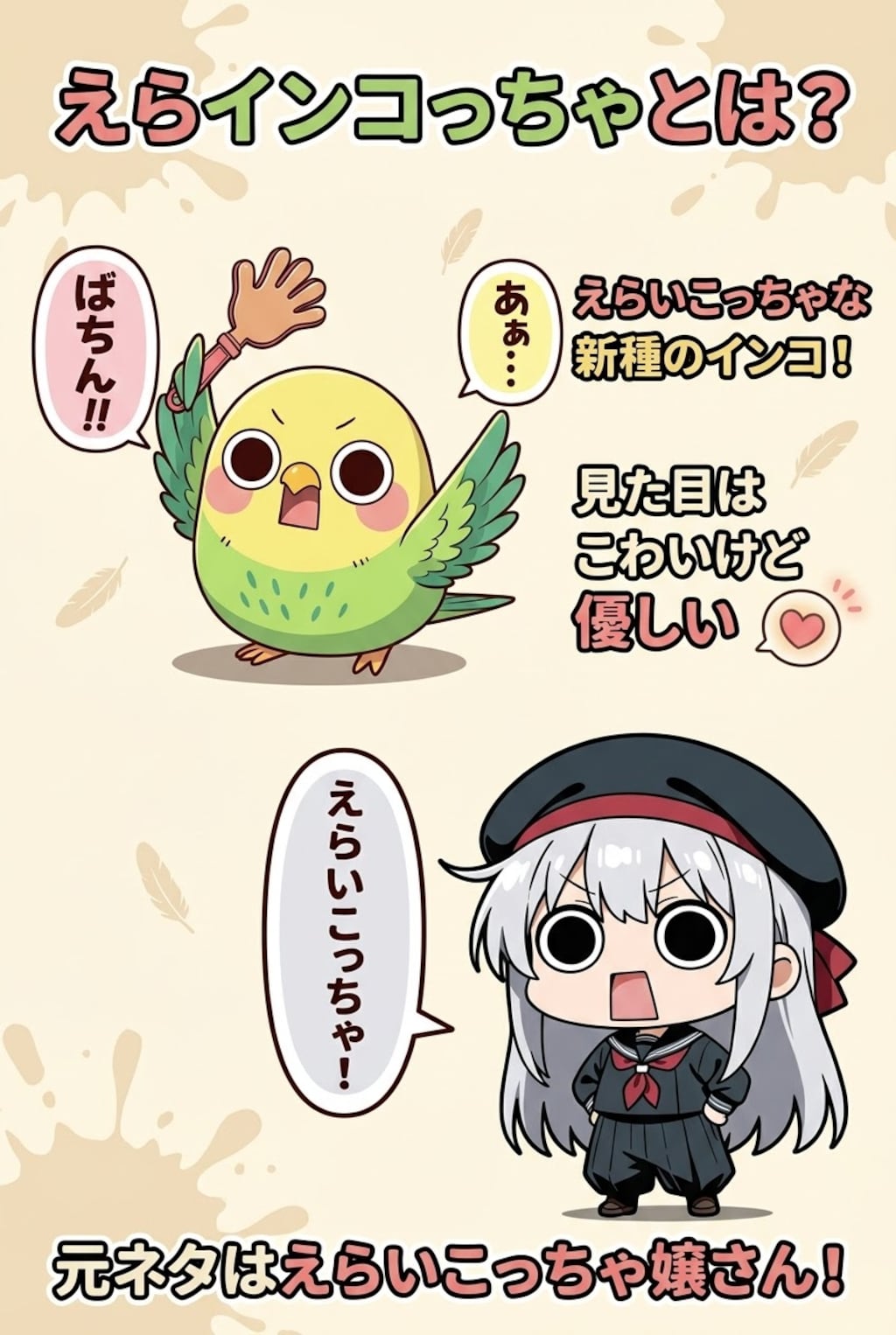 えらインコっちゃとは？