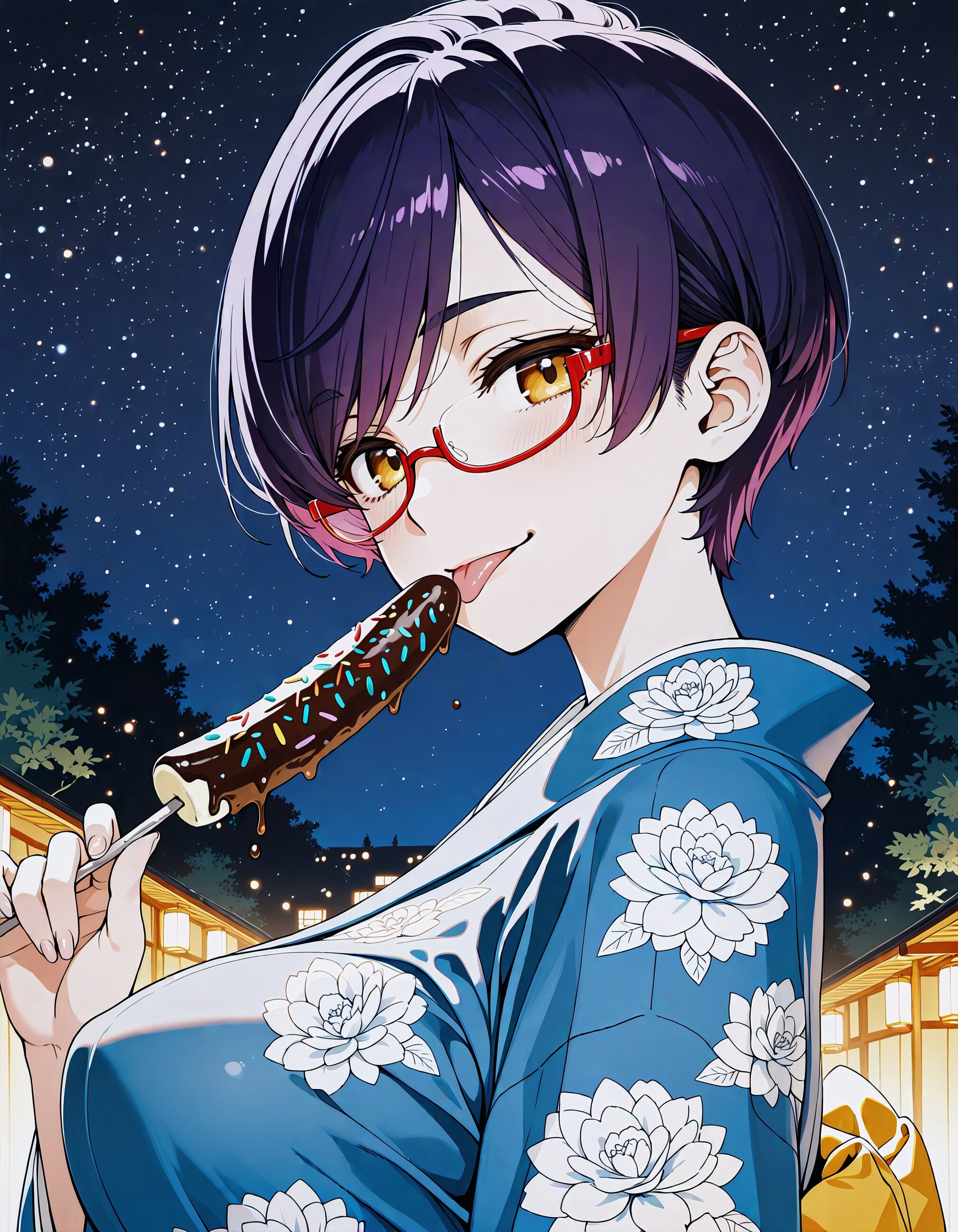 お祭のチョコバナナの味