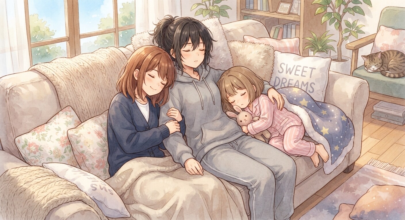 みんなお昼寝