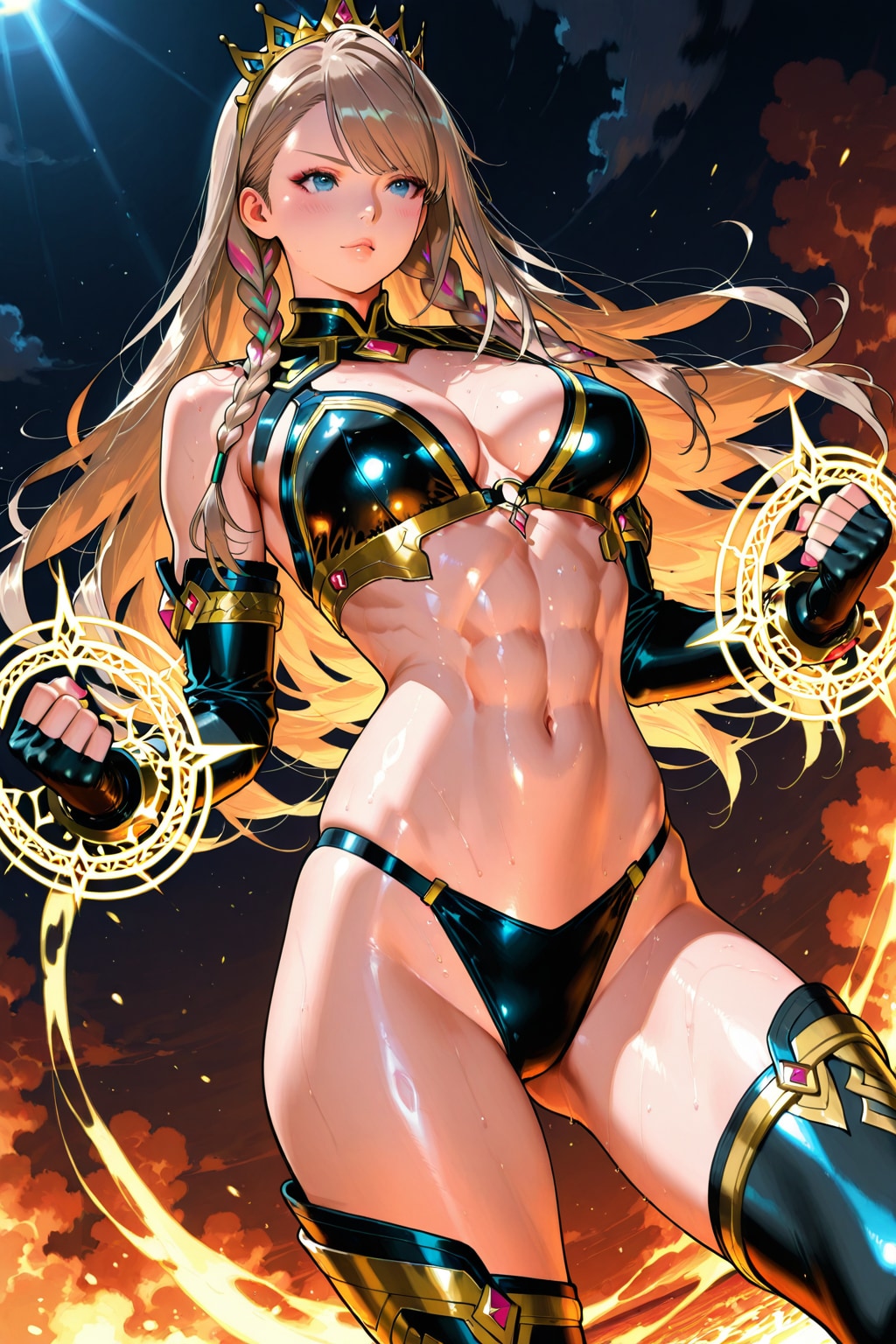 ヘアアレンジに凝るアマゾネス戦士たち