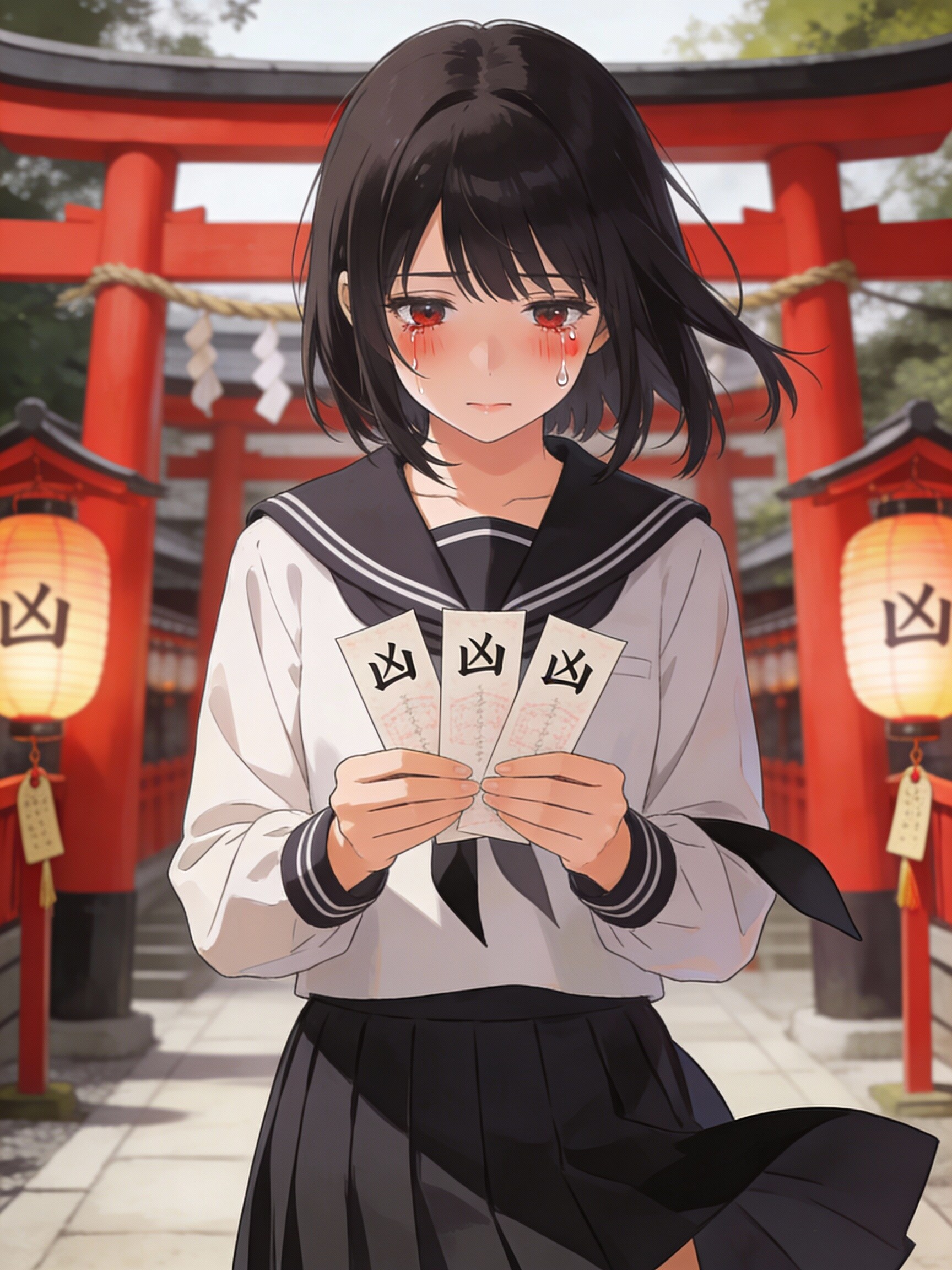 「凶」のおみくじ3連続