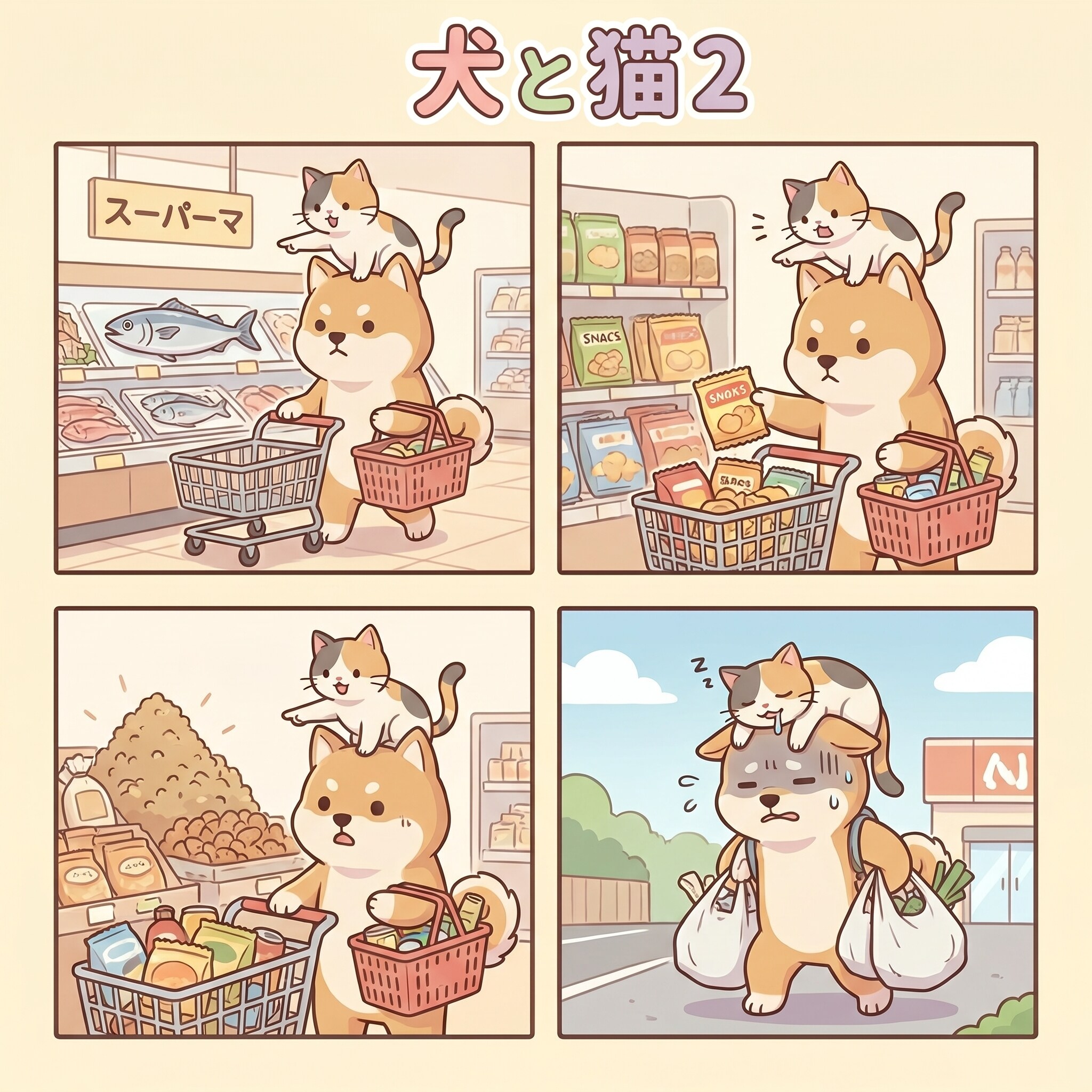 犬と猫2　買い物