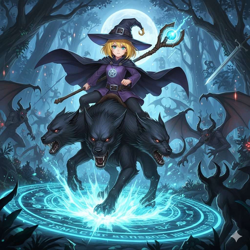 ケルベロス召喚！　魔法使い、ちちぷいちゃん