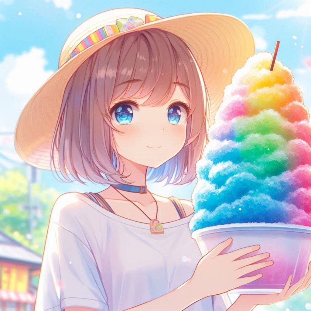 大きなかき氷(DALL-E)(4)