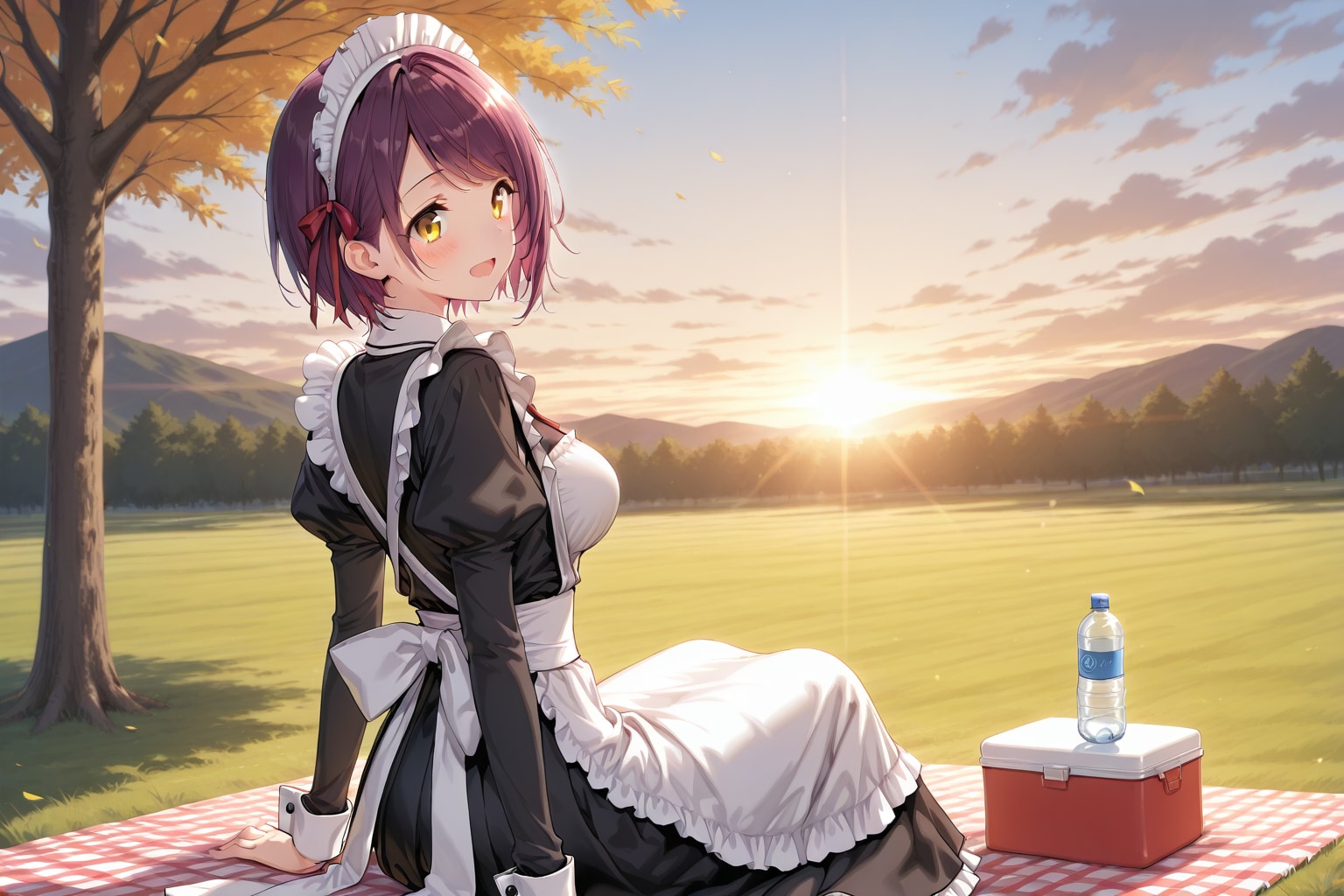 こんにちは（挨拶メイドの芽衣ちゃん） | の人気AIイラスト・グラビア